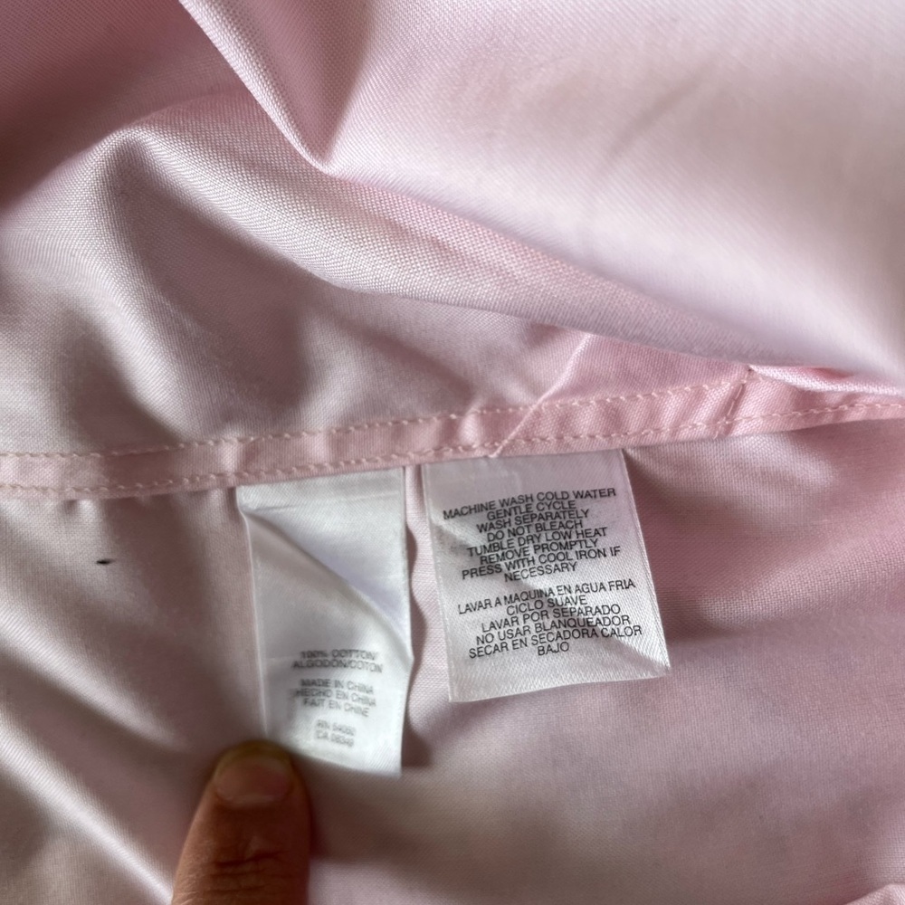 Jones Wear Pink Button‎ Down Shirt Classic Style - Picture 6 of 9